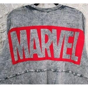 Marvel Disney Spirit Jersey 2022 NY Comic Con Exclusive Size XL Gray Acid Wash‎